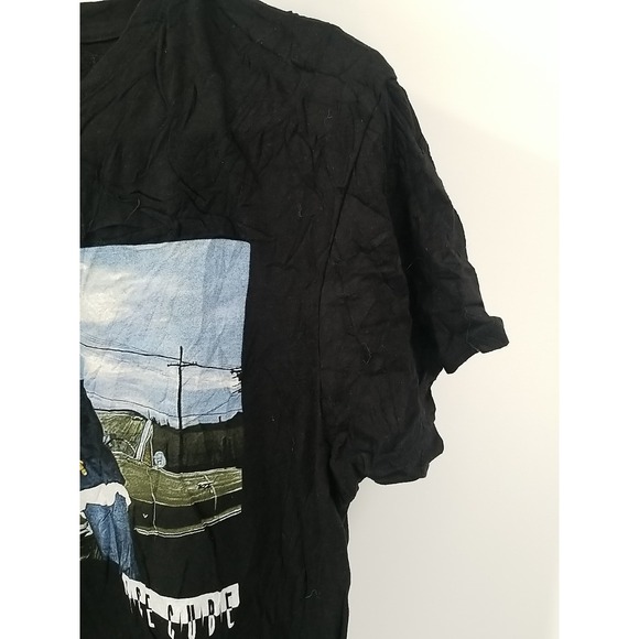 Ice Cube Short Sleeve Black Crew Neck Large Mens Adult Shirt‎ Graphic Print - Picture 4 of 6